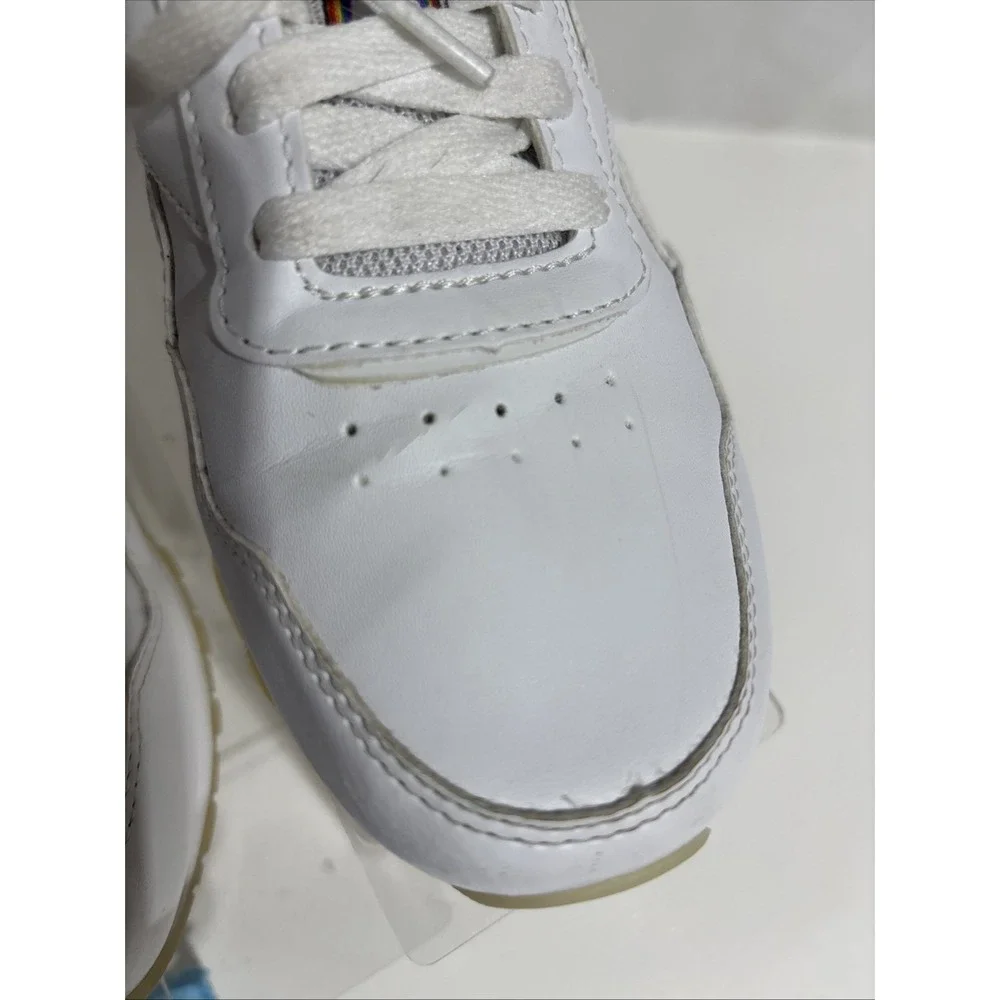 Reebok Harman Run Pride Shoes White/Rainbow Men's Size 5.5 FY5311 Pride Month